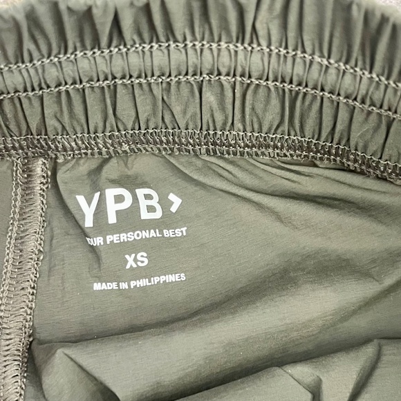 Abercrombie & Fitch YPB Crinkle Nylon Parachute Jogger Pants Olive Green XS - Picture 8 of 12